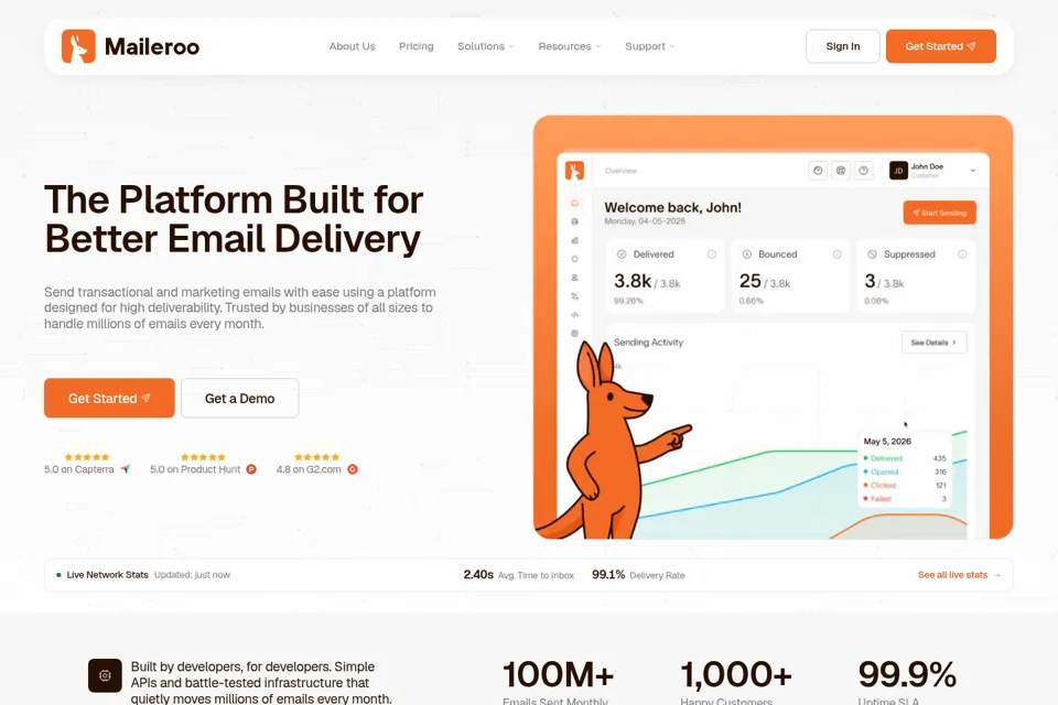 Landing page preview