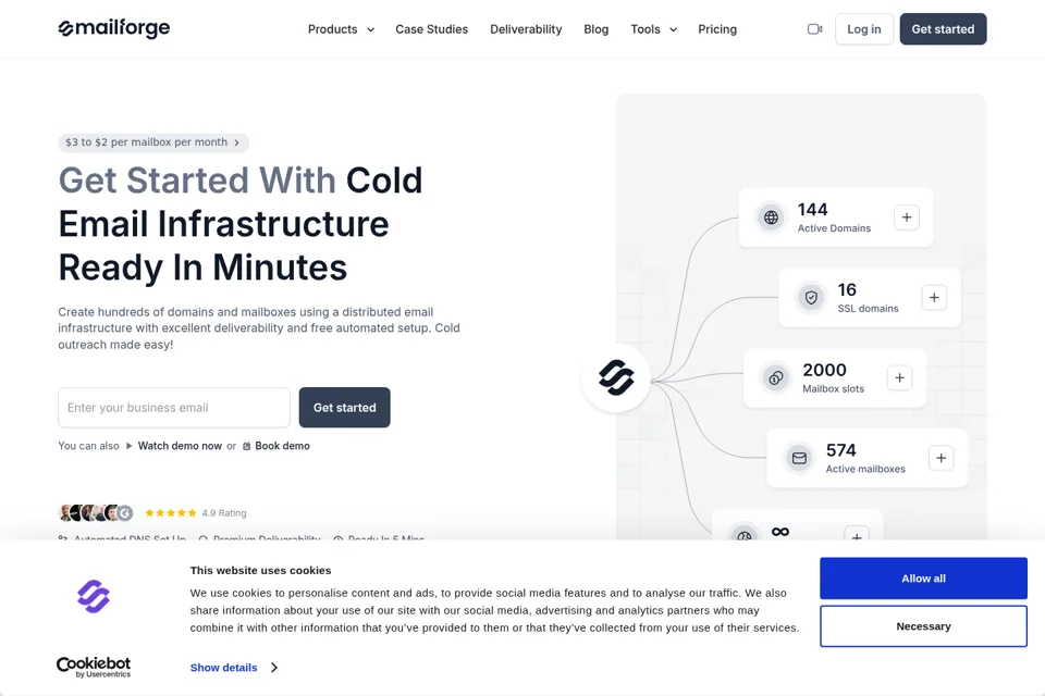 Landing page preview