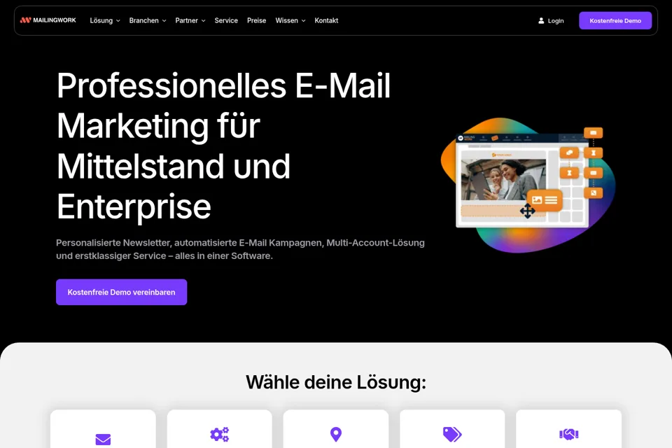 Landing page preview