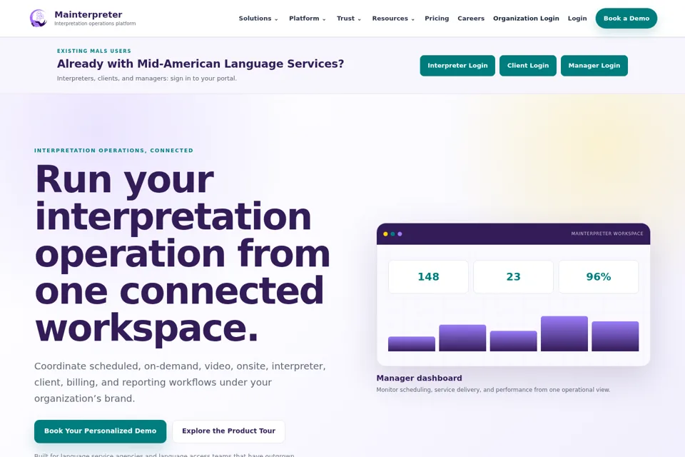 Landing page preview