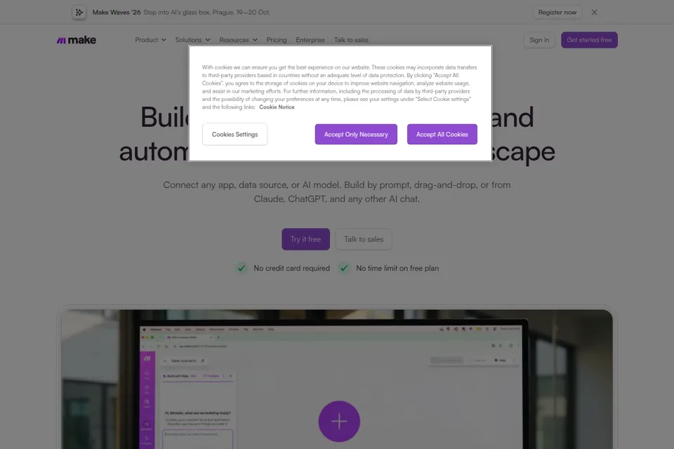 Landing page preview