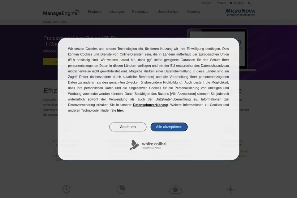 Landing page preview