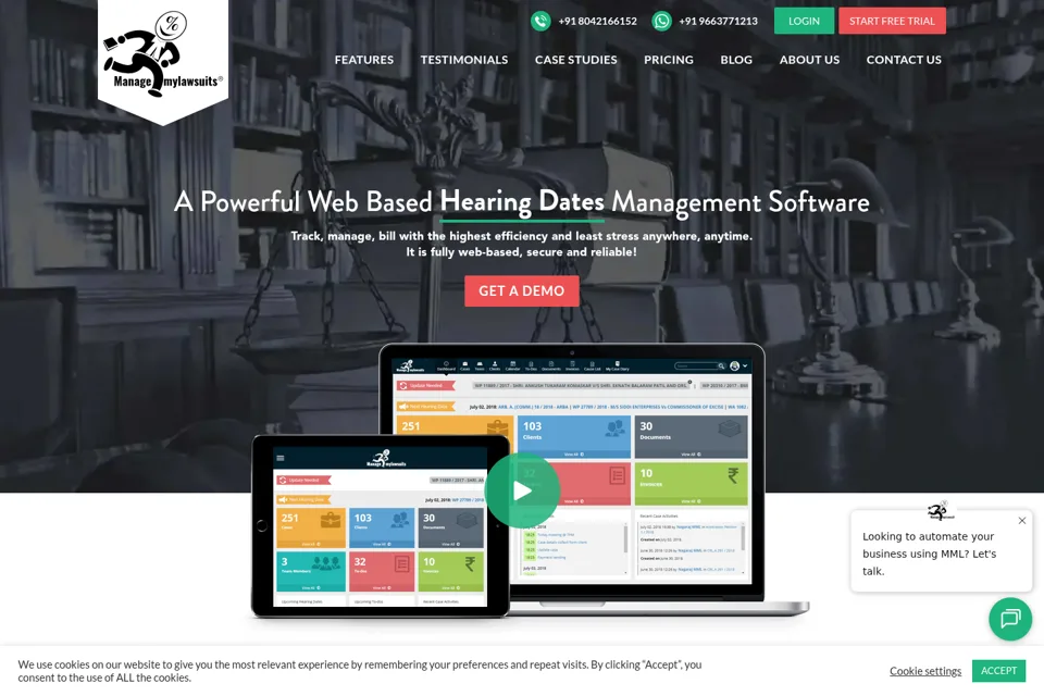 Landing page preview