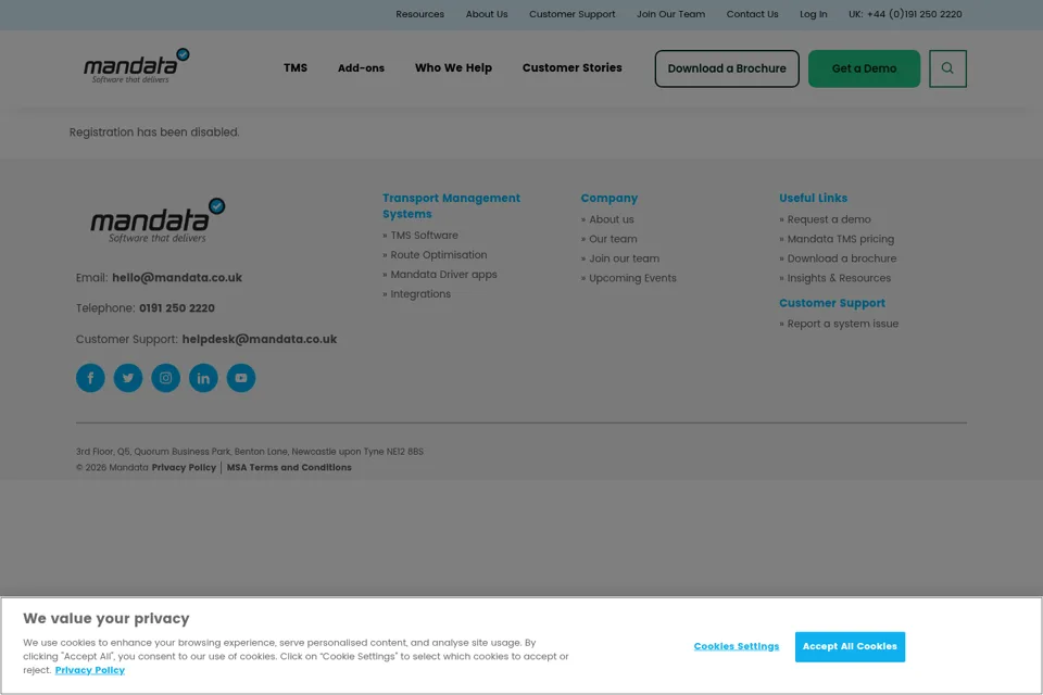 Landing page preview