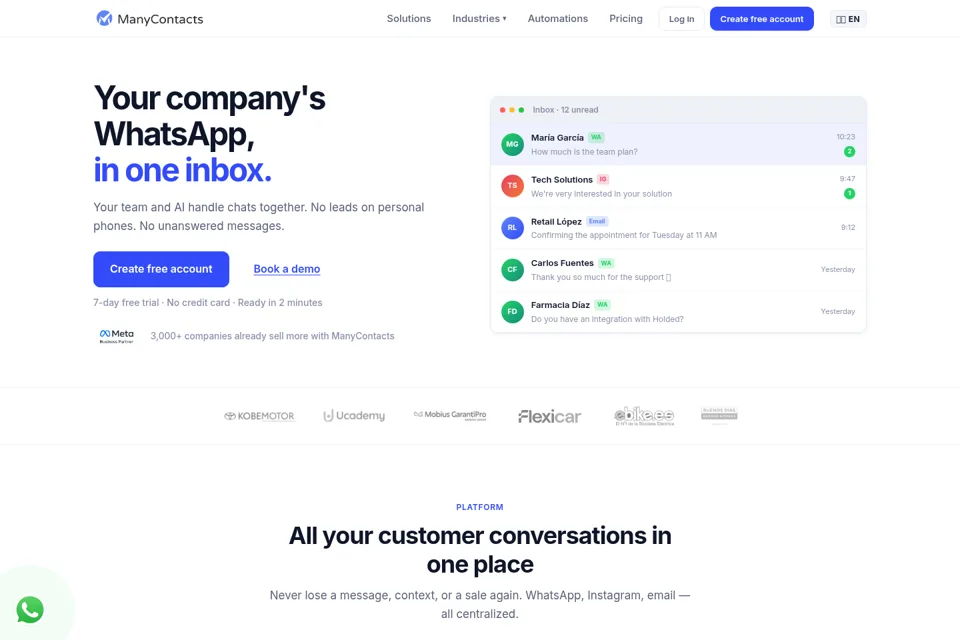 Landing page preview