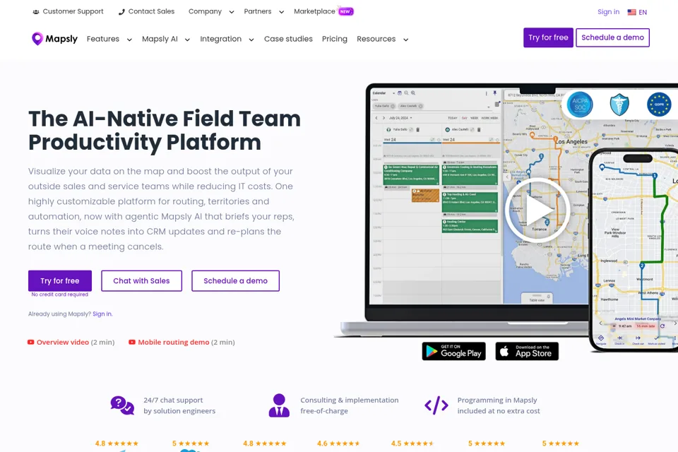 Landing page preview