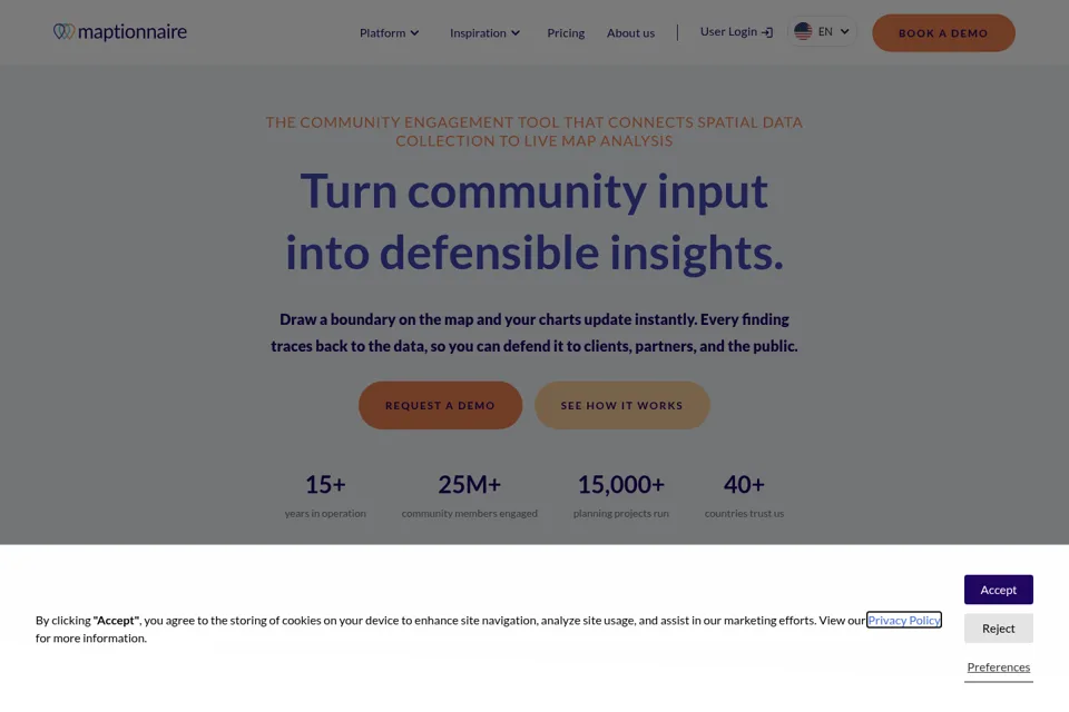 Landing page preview