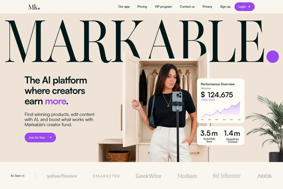 Landing page preview