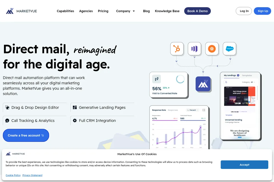 Landing page preview
