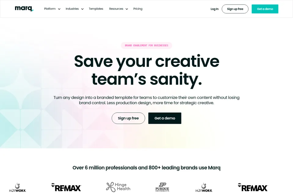 Landing page preview