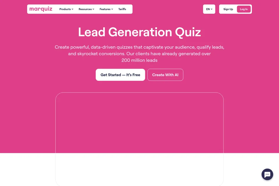Landing page preview