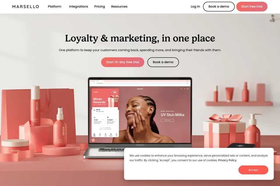 Landing page preview