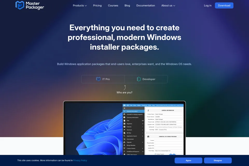 Landing page preview