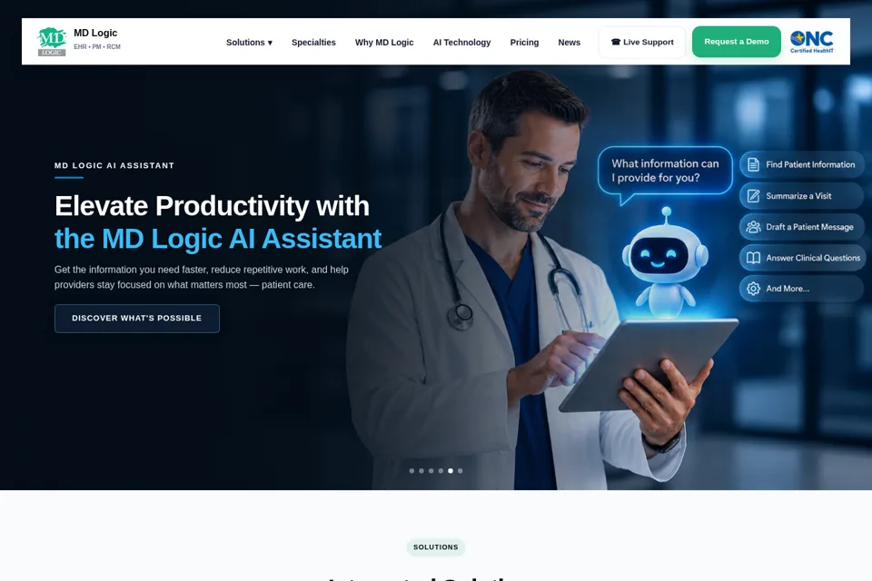 Landing page preview