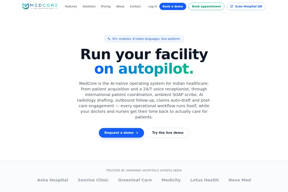 Landing page preview