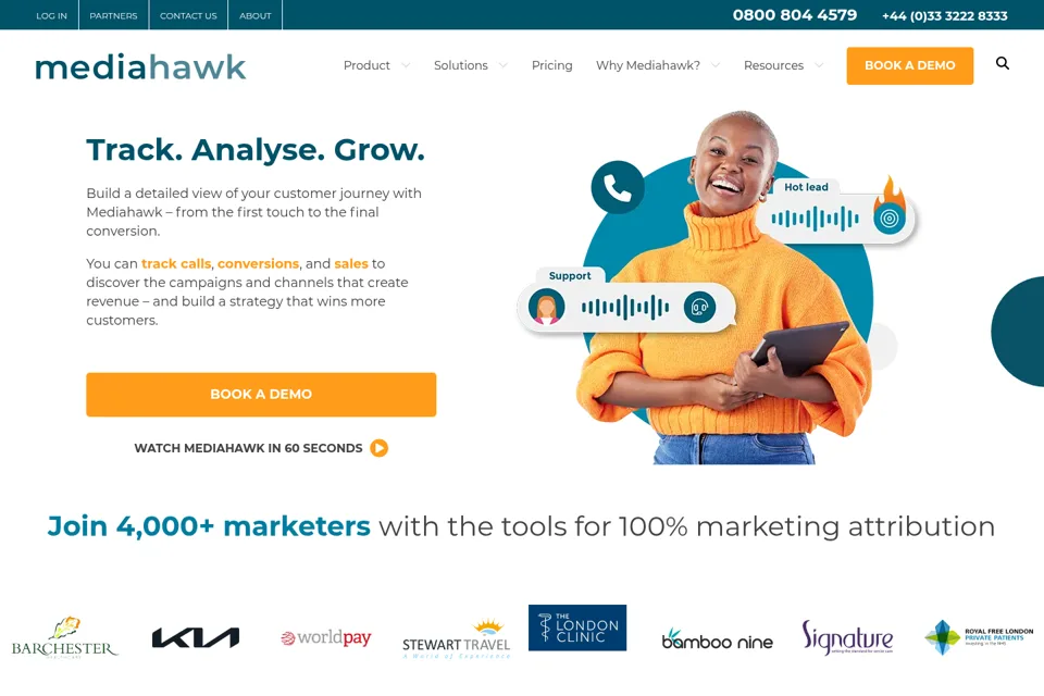 Landing page preview