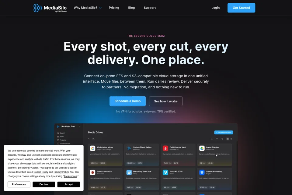 Landing page preview