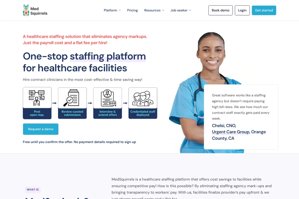 Landing page preview