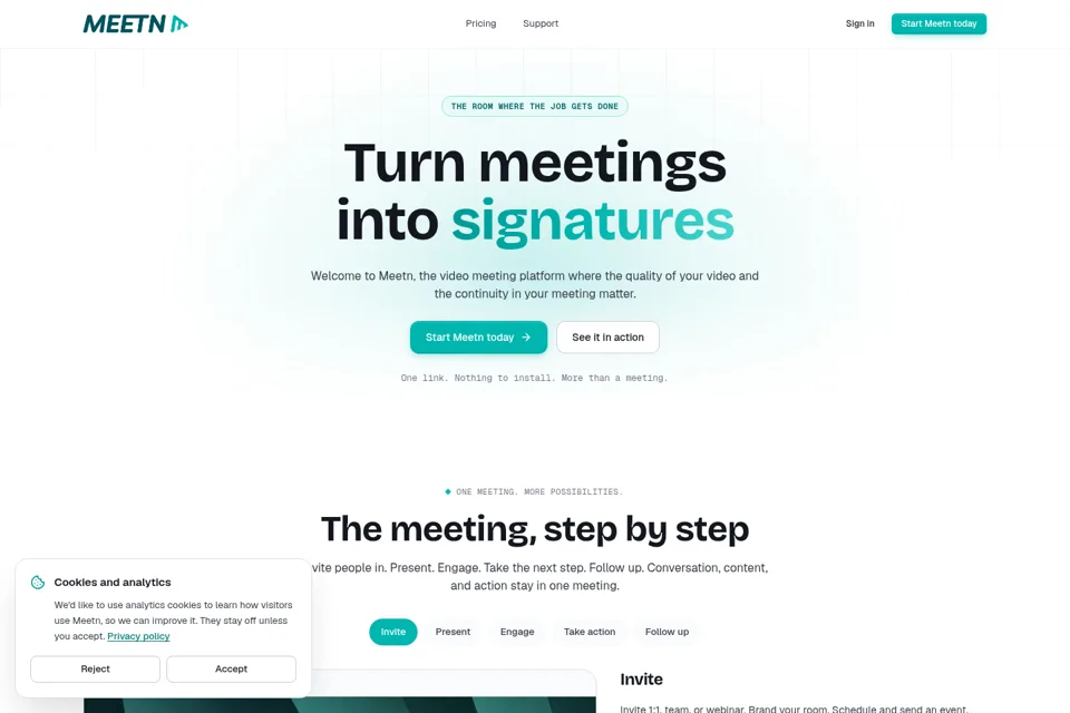 Landing page preview