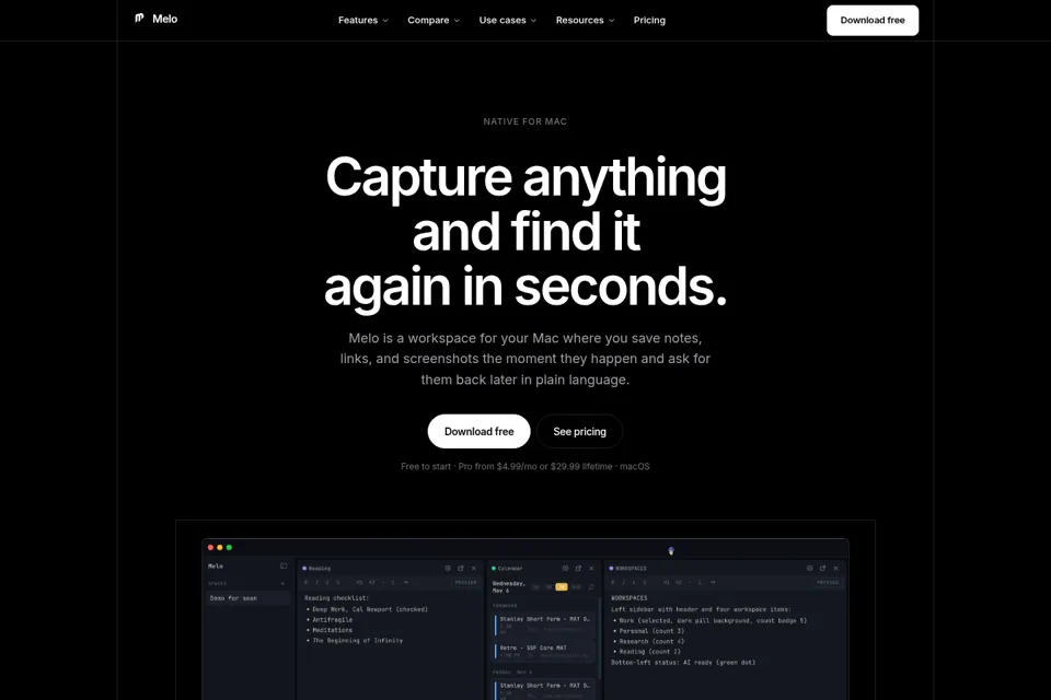 Landing page preview