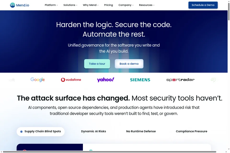 Landing page preview