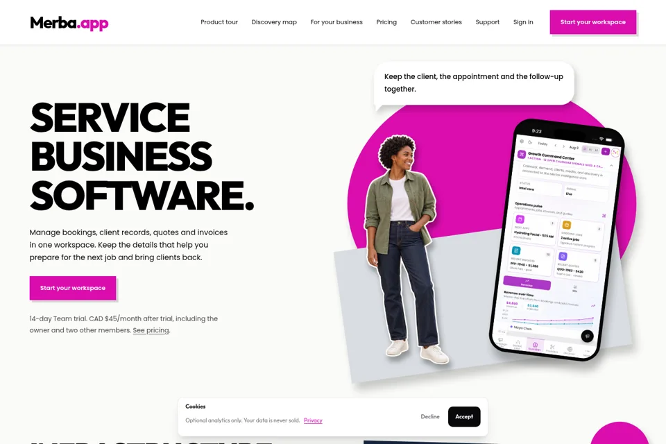 Landing page preview