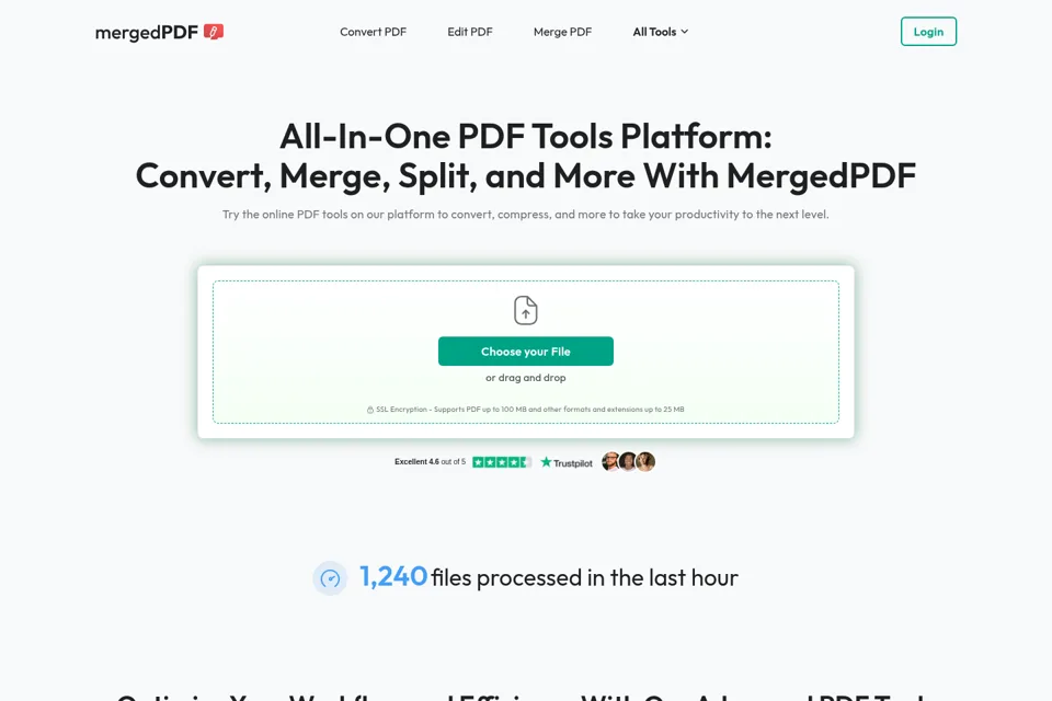 Landing page preview