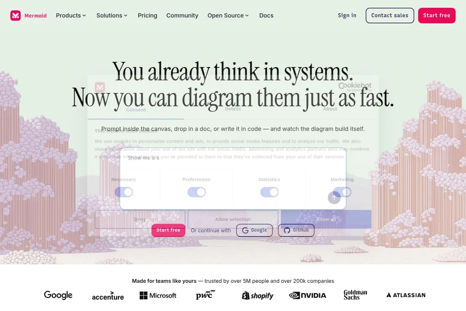 Landing page preview