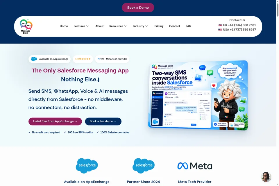 Landing page preview