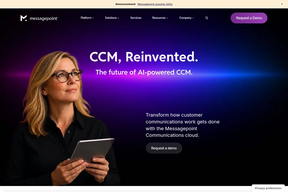 Landing page preview