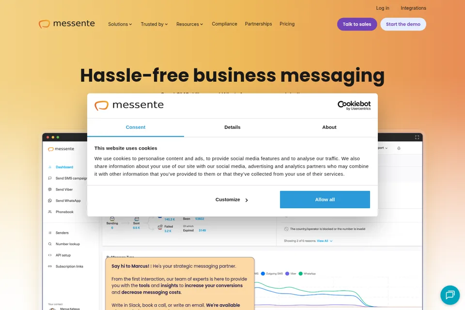 Landing page preview
