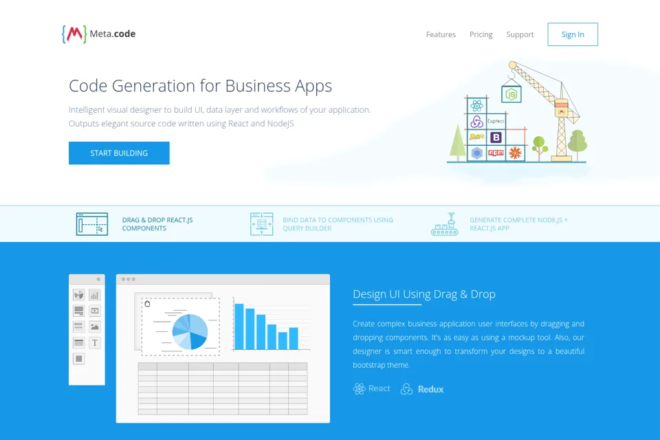 Landing page preview
