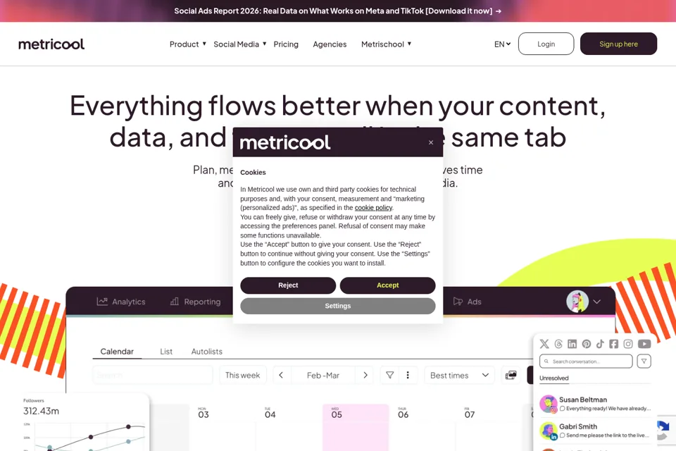 Landing page preview