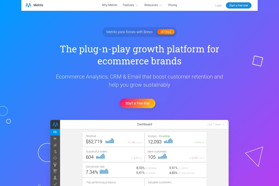 Landing page preview