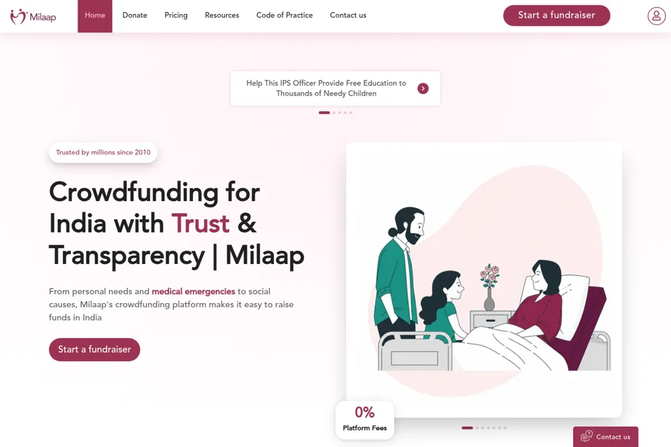 Landing page preview