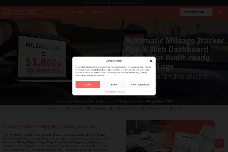 Landing page preview
