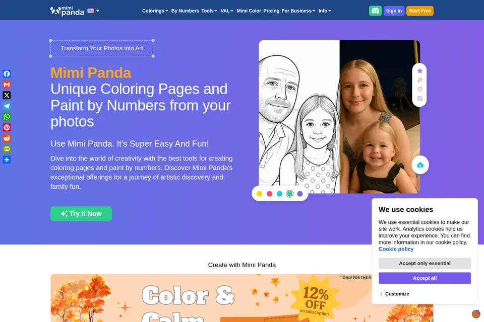 Landing page preview