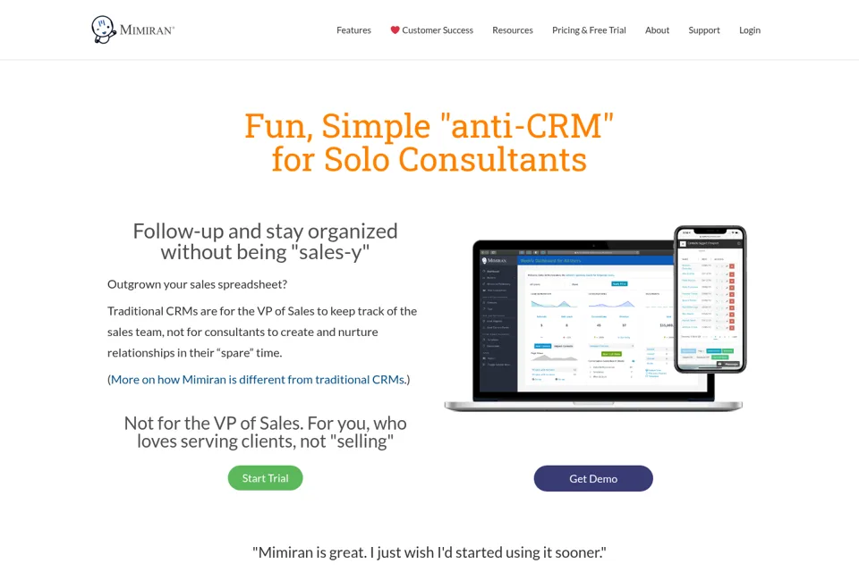 Landing page preview