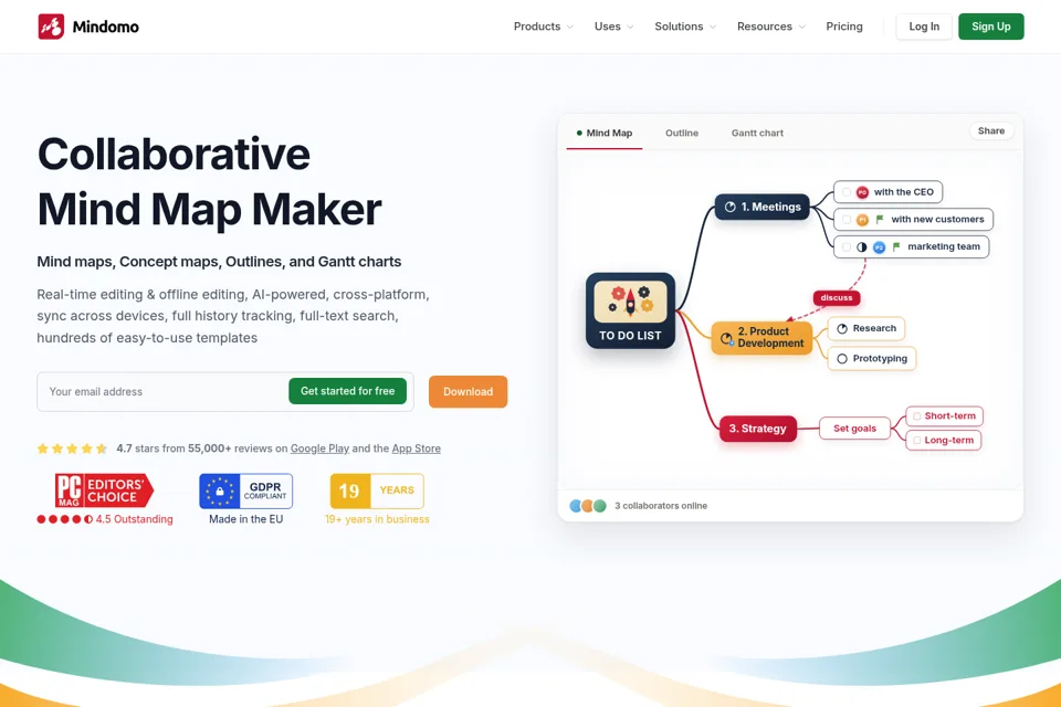 Landing page preview