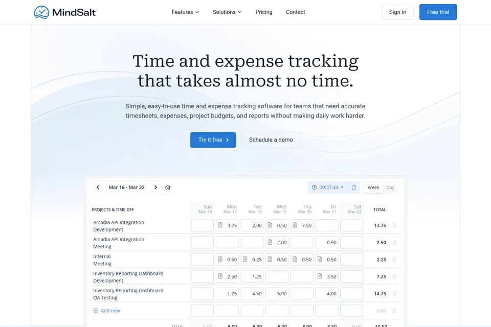 Landing page preview