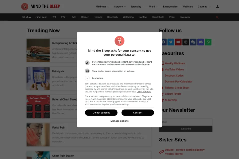 Landing page preview