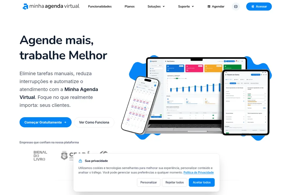 Landing page preview