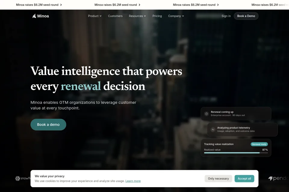 Landing page preview