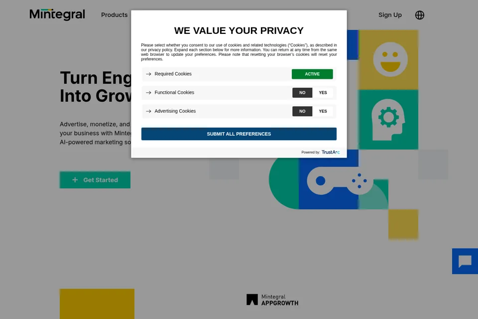 Landing page preview