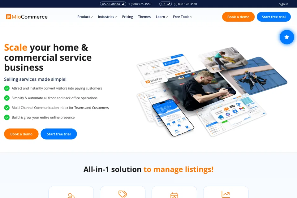 Landing page preview