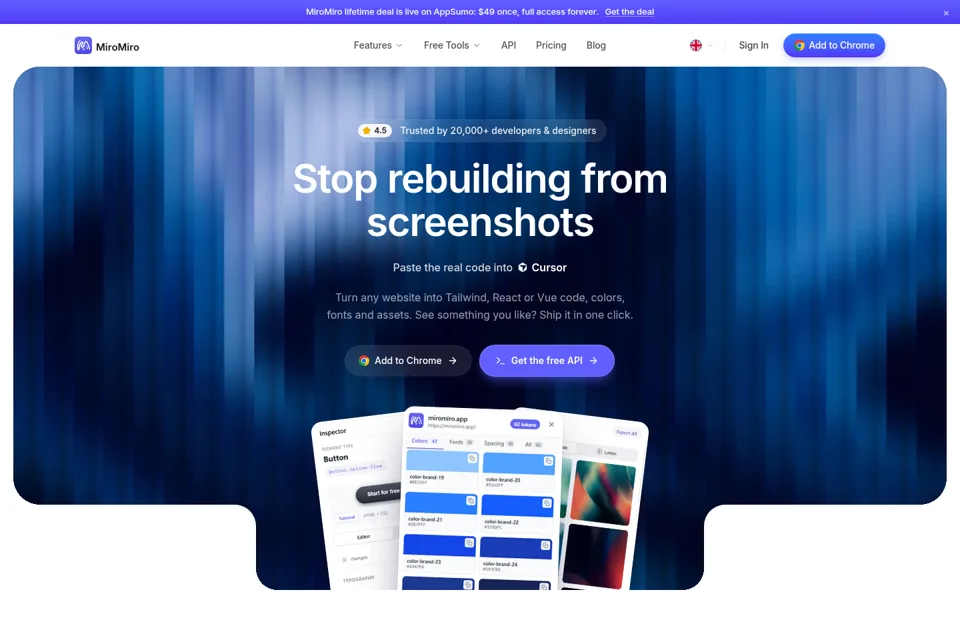 Landing page preview