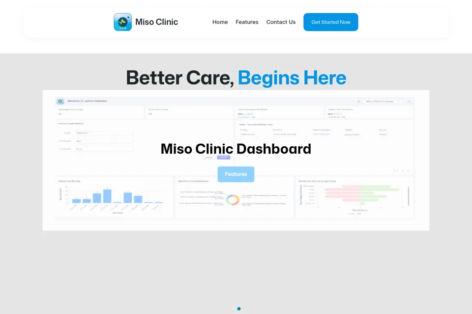 Landing page preview