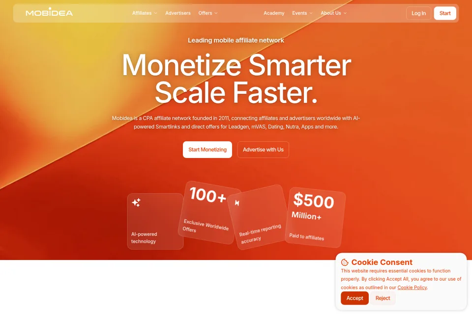 Landing page preview
