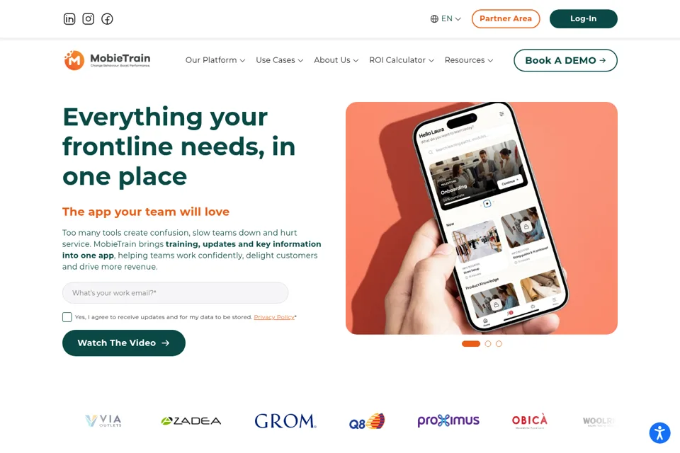 Landing page preview