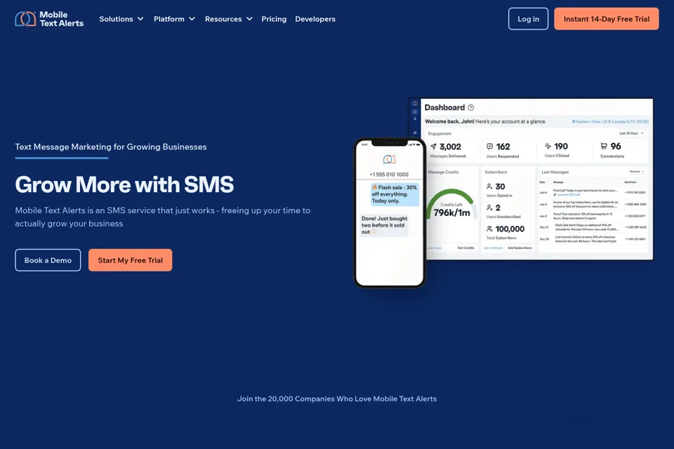 Landing page preview